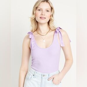 Lavender Bow Tie Bodysuit 🤍 3/$25 🤍